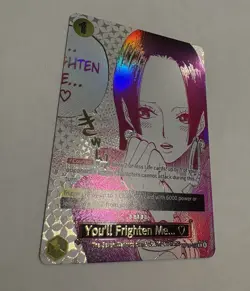 One Piece TCG OP14-118 ALT ART You'll Frighten Me...The Azure Sea's Seven SP Boa - Image 2