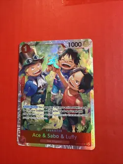 Ace & Sabo & Luffy OP13-007 - One Piece TCG English - SR Foil NM Near-Mint - Image 1