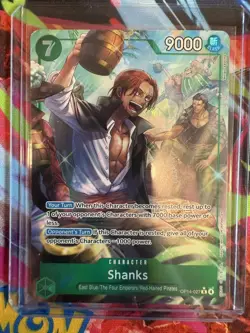 One Piece English OP14-027 Shanks R Alt Art The Azure Sea's Seven - Image 1