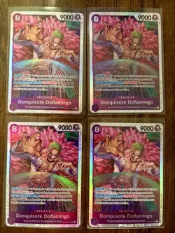 4x Donquixote Doflamingo OP10-071 SR (Full Playset) One Piece TCG English NM - Image 1