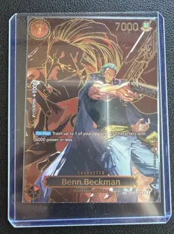 Ben Beckman OP09-009 Special Super Rare Carrying On His Will One Piece TCG NM - Image 1