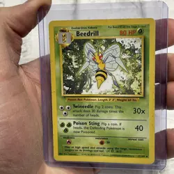 Pokemon Regular Beedrill - 17/102 - Rare - Unlimited MP Moderately Played Card - Image 1