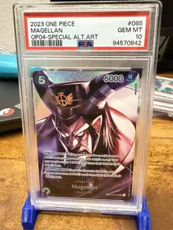 Magellan OP02-085 OP04-SPECIAL Alt Art One Piece Card 2023 PSA 10 English - Image 1