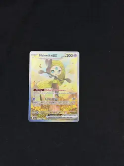 Pokemon TCG SV Black Bolt Meleotta EX Card 167/86 Sir NM Condition - Image 1