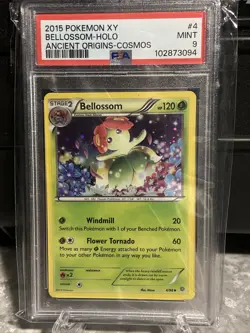 PSA 9 Bellossom 4/98 Pokemon XY Ancient Origins Cosmos Promo Holo Card Pop 17 - Image 1