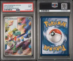 Pokemon TCG Bulbasaur Holo Card Illustration Stellar Crown Rare 143/142 Psa 9 - Image 3