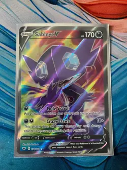 Sableye V 194/202 Full Art SWSH01: Sword & Shield Base Set Pokemon Card NM - Image 1