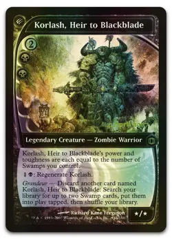 Korlash, Heir to Blackblade #87 (Foil) (NM) Prerelease Cards PRE Magic MTG - Image 1