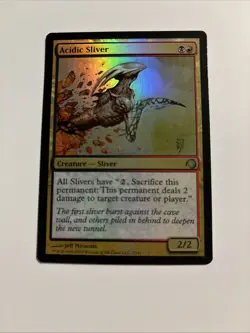 Lot Of 5 Foil Magic The Gathering Sliver Cards All L/P To N/M - Image 4