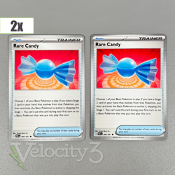 Pokemon TCG Item Cards (2) Rare Candy 89/91 Common | 2024 Paldean Fates - Image 1