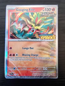 SEALED Pokemon TCG Gouging Fire SV08 Surging Sparks Prerelease 40-Card Deck - Image 1