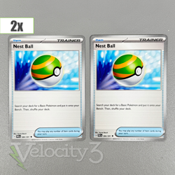 Pokemon TCG Item Cards (2) Nest Ball 84/91 Uncommon | 2024 Paldean Fates - Image 1