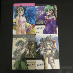Dragon Ball Vintage Gumica 2003 Bulma Card Lot Cards No. 11 No. 38 No. 63 No.88 - Image 1