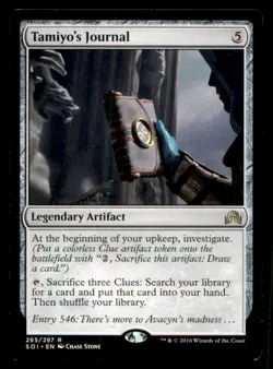 Tamiyo's Journal LP Light Play Shadows over Innistrad MTG [11240] - Image 1