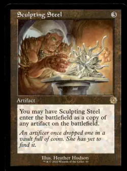 Sculpting Steel LP Light Play Brother's War Retro MTG [11689] - Image 1