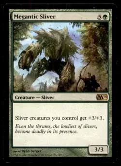 Megantic Sliver LP Light Play Magic 2014 MTG [11552] - Image 1