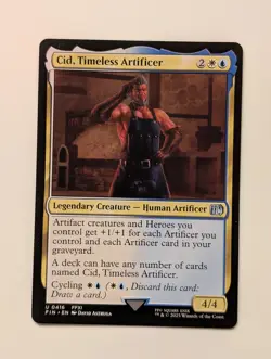 Magic: The Gathering MTG FINAL FANTASY #416 Cid, Timeless Artificer (0416) - Image 1