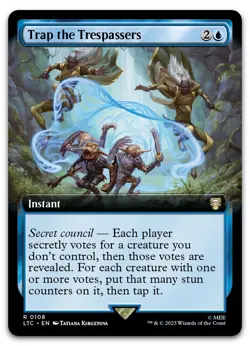 Trap the Trespassers (Extended Art) #108 (NM) Lord of the Rings LTC Magic MTG - Image 1