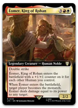 Eomer, King of Rohan (Extended Art) #135 (NM) Lord of the Rings LTC Magic MTG - Image 1