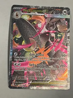 Mega Lopunny ex 128/094 Me02: Phantasmal Flames Holo Mint from pack Pokemon Card - Image 1