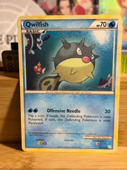 QWILFISH 50/123 HeartGold&SoulSilver Unlimited Vintage Pokemon TCG LP - Image 1