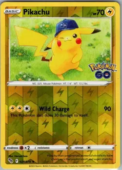 Pikachu (28) 028/078 - Pokemon GO Reverse Holo Holo Rare - Image 1