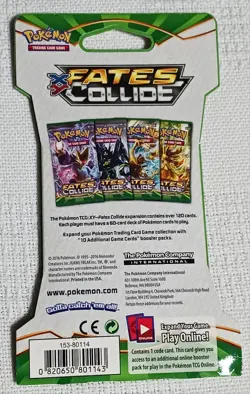 Pokemon TCG: XY - Fates Collide Sleeved Booster Pack (FACTORY Sealed). - Image 3
