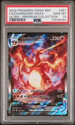 Pokemon Card Charizard Vmax 261 Sword & Shield Ultra Premium Collection PSA 10 - Image 1