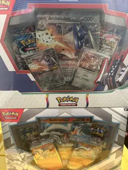 Pokemon Box Set Lot - Kyurem, Melmetal, Archaludon & Reshiram -32 Packs Total - Image 1