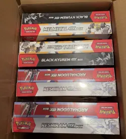 Pokemon Box Set Lot - Kyurem, Melmetal, Archaludon & Reshiram -32 Packs Total - Image 2