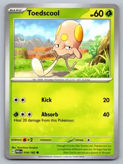 Pokemon TCG SV04: Paradox Rift Toedscool 016/182 - Image 1