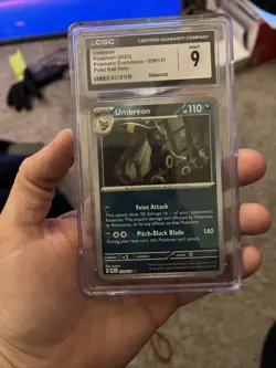 2025 Pokemon PRE EN Poke Ball Reverse Holo Umbreon 059/131 CGC MINT 9 - Image 1
