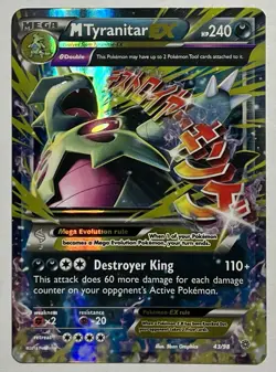 M Tyranitar EX 43/98 (LP) Ultra Rare XY Series: Ancient Origins 2015 Pokemon - Image 1