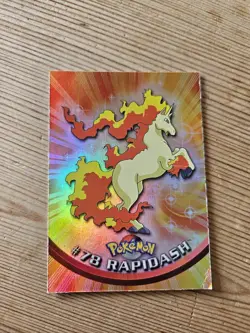 Rapidash Topps 1999 1st Print Rainbow Foil #78 Pokemon Card - Image 1