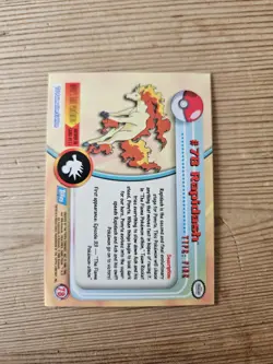 Rapidash Topps 1999 1st Print Rainbow Foil #78 Pokemon Card - Image 2