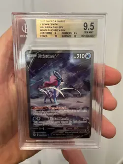 2023 Pokemon BGS 9.5 Suicune V GGV Crown Zenith #GG38 - Image 1