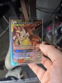 Pokemon TCG Charizard & Braixen GX Holo Ultra Rare Cosmic Eclipse 22/236 - Image 1