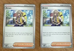 2x - Arven - 166/198 - SV1: Scarlet & Violet Base - Pokemon TCG - Trainer NM - Image 1