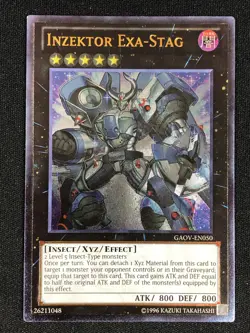 YUGIOH INZEKTOR EXA-STAG GAOV-EN050 ULTIMATE NM - Image 1
