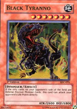 Moderately Played Black Tyranno - IOC-075 - Ultra Rare - 1st Edition - YuGiOh - Image 1