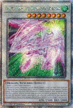 Accel Synchro Stardust Dragon (Quarter Century Secret Rare)-Quarter Century S... - Image 1