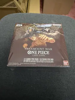 OP-02 Booster Box Paramount War One Piece TCG SEALED BOX English Read desc DMGED - Image 1