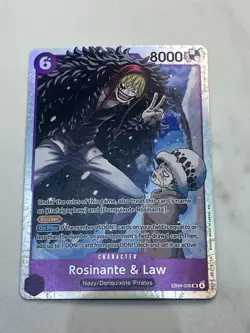 One Piece TCG Rosinante & Law EB04-038 The Azure Sea's Seven Foil ENGLISH - Image 1