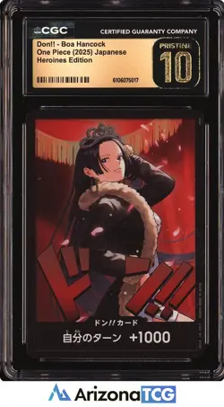 One Piece 2025 Don - Boa Hancock Heroines Edition Japanese BLACK LABEL CGC 10 - Image 1