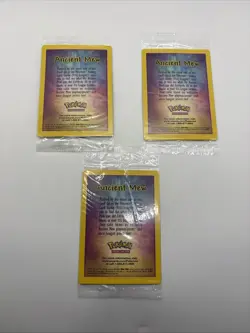 (x3) Pokemon TCG Ancient Mew Holo Card 2000 Movie Promo, Sealed Unopened (D) - Image 2