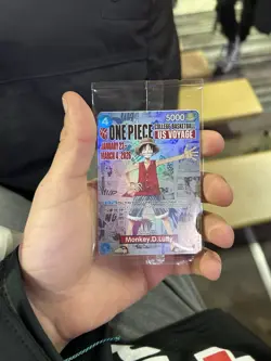One Piece Monkey.D.Luffy College Basketball US Voyage Promo Card Sealed Rutgers - Image 1