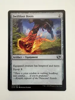 Swiftfoot Boots MTG Magic the Gathering Card NM Near Mint C14 - Image 1
