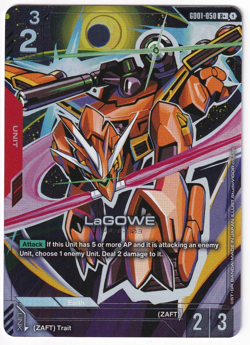 Gundam TCG Card Game - LAGOWE - GD01-050 R+ -Alt Art - English - Newtype Rising - Image 2