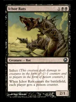 Ichor Rats LP Light Play Scars of Mirrodin MTG [7218] - Image 1
