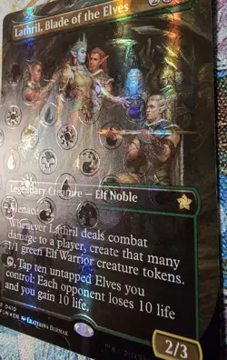 Lathril, Blade of the Elves, Mana Foil, Borderless, MTG Foundations, #410 - Image 2